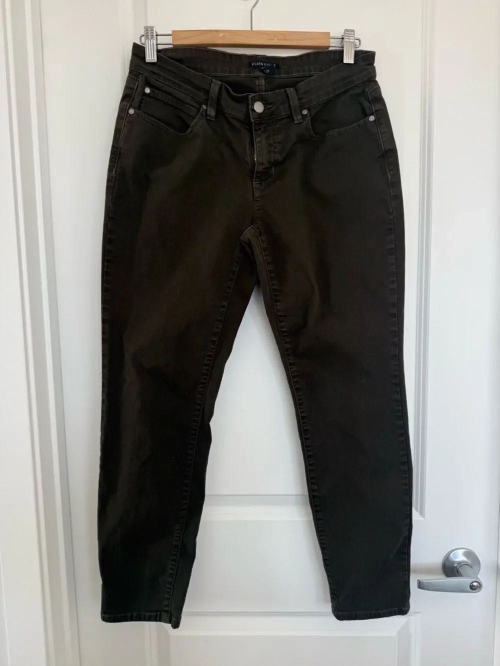 EILEEN FISHER | Olive green denim - size 6